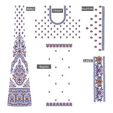 Contemporary Choli Embroidery Design 24665