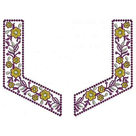 Embroidery Neck Design 26175