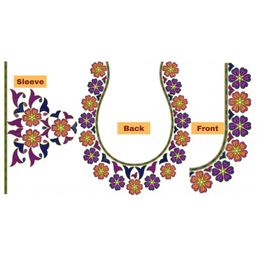 Flower Embroidery Designs For Blouse 26272 Flower Embroidery Designs For Blouse 26272