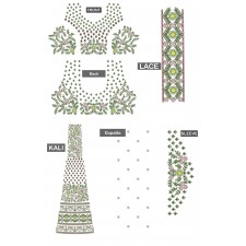 Graceful Party Wear Choli Embroidery Design 24651