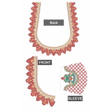 Magenta Banarasi Embroidery Design 21298
