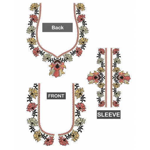 New Blouse Embroidery Design 18390 New Blouse Embroidery Design 18390