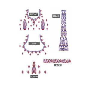 Exotic Lehenga Blouse Embroidery Design 24661