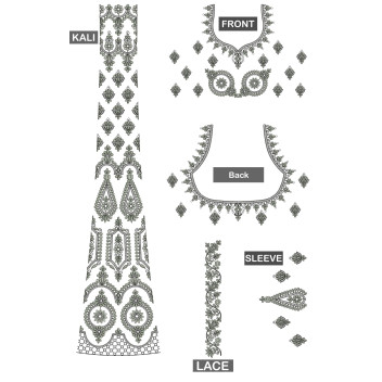 Fabulous Flat With Cording Blouse Choli Embroidery Design 24660