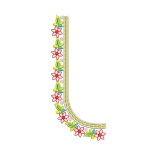 Folk Floral Neckline Embroidery Design