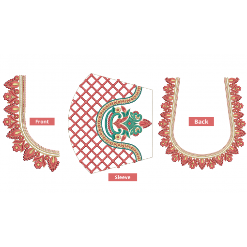 Magenta Banarasi Embroidery Design 26344 Magenta Banarasi Embroidery Design 26344