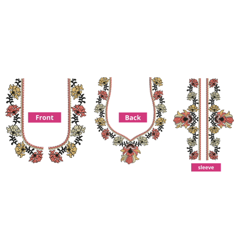 New Blouse Embroidery Design 26336