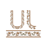 Paisley Vine Neckline and Border Embroidery Design