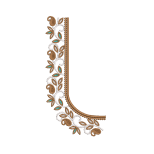Peacock Paisley Neckline Embroidery Design
