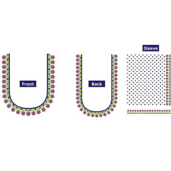 Thread Work Embroidery Designs for Blouse