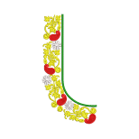 Traditional Golden Embroidery Design