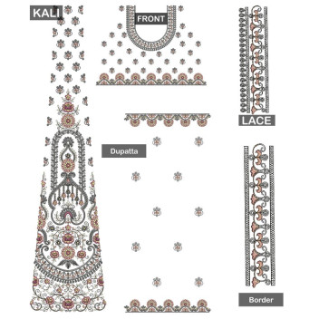 Traditional Half Saree Blouse Embroidery Design 24666