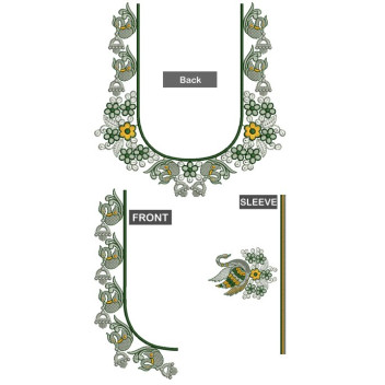 Trendy Blouse Embroidery Design 25130