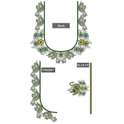 Only DST Trendy Blouse Embroidery Design 26318