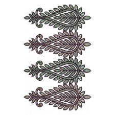 Paisley Style Lace Embroidery Design 13752