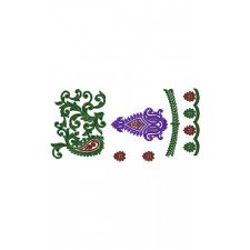 Party Wear Clothing Border Embroidery Design 14126