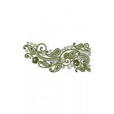 Heavy Embroidery Border Design 14132