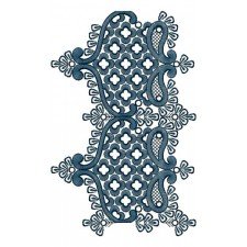 Awesome Knitting Machine Embroidery Border Design 14486