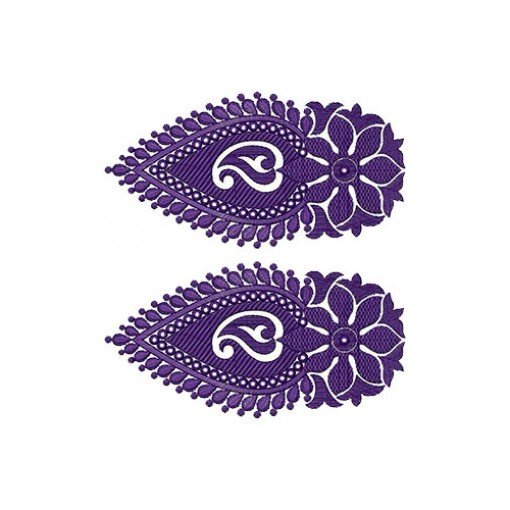Antique Look Embroidery Design For Border Work 14507