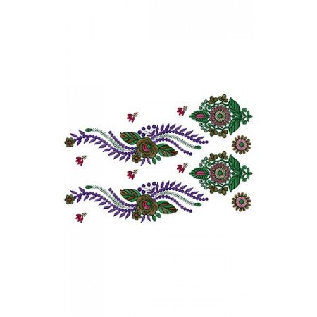 Latest Calcutta Border Embroidery Design 14586