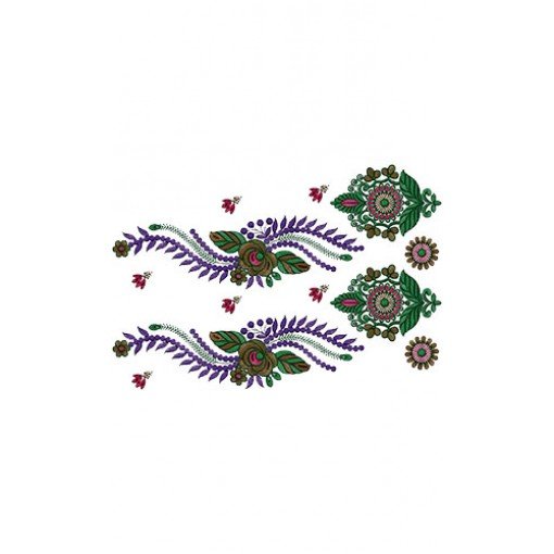 Latest Calcutta Border Embroidery Design 14586