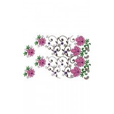 Exclusive Border Embroidery Design In Multiple Color 14604