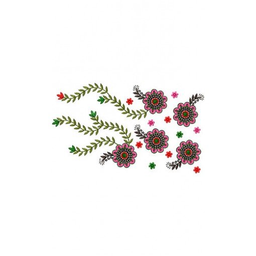 Decorative Saree Border Embroidery Design 14607