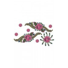 Fantastic Floral Patch Work With Classy Lace Border 14617