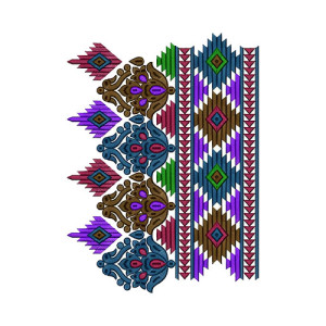 Kolkata Latest Saree Border Embroidery Design 14695