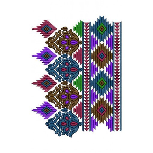 Kolkata Latest Saree Border Embroidery Design 14695