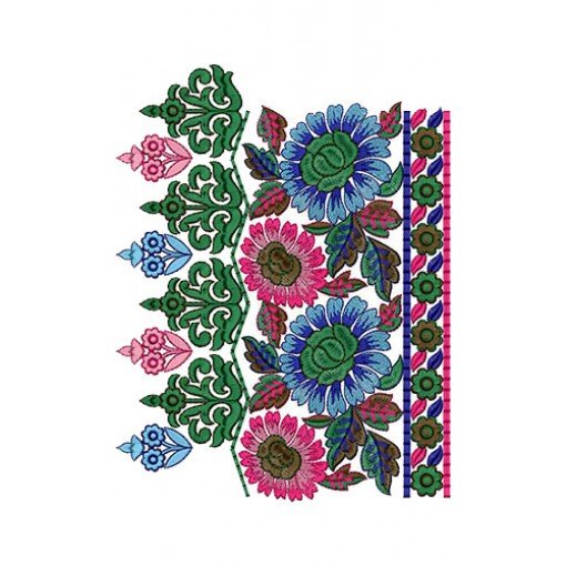 African Kaftan Border Embroidery Design 14697