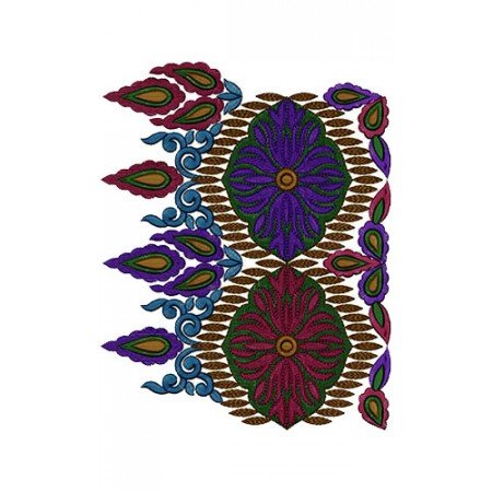 Bhagalpuri Lace Saree Border Embroidery Design 14698