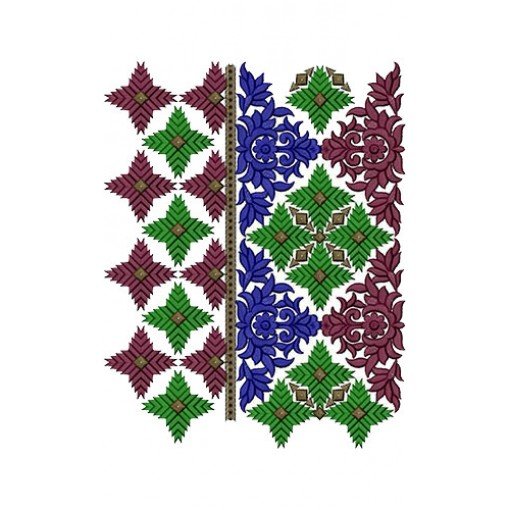 Latest Calcutta Saree Border Embroidery Design 14701