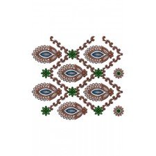 Beautiful Border Embroidery Design 14893