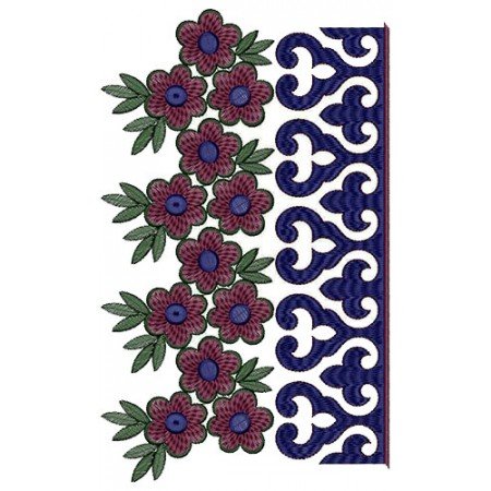 Latest Beautiful Border Embroidery Design 15066