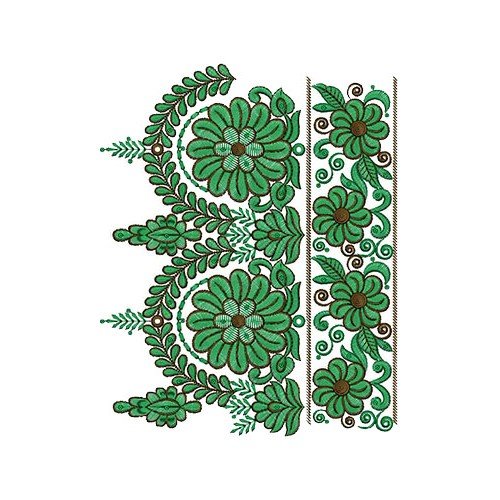Custom Embroidery Design Online Border Embroidery 15130