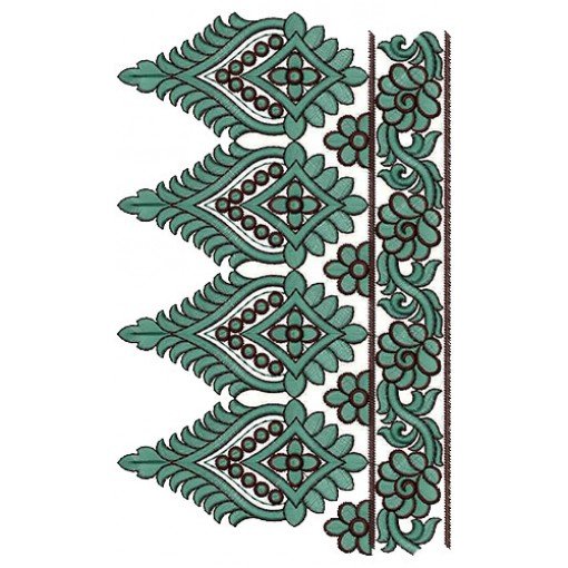 Superb Embroidery Border Design 15142