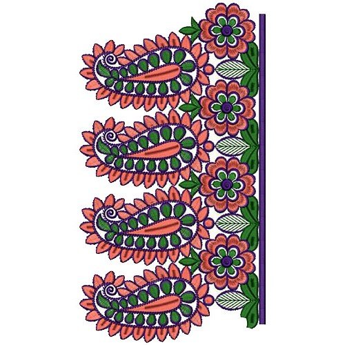 Bhagalpuri Saree Border Embroidery Design 15408
