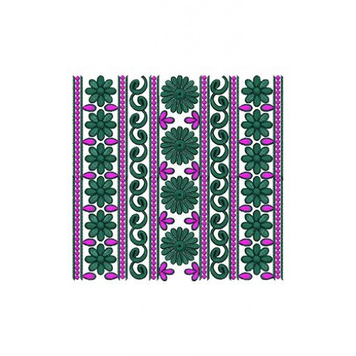 Festival Collection Of Embroidery Border Design 15425