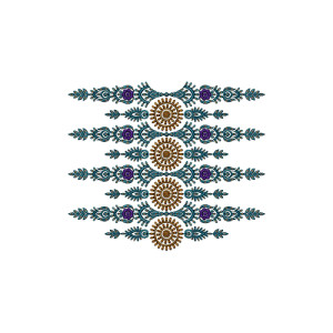 Latest Fashion Border Embroidery Design 15607
