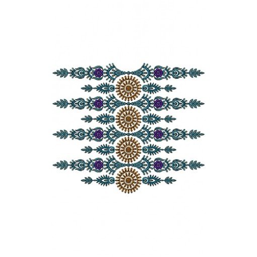 Latest Fashion Border Embroidery Design 15607