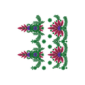 Fancy Floral Border Design 16261