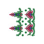 Fancy Floral Border Design 16261