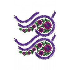 Floral Border Work Design 16285