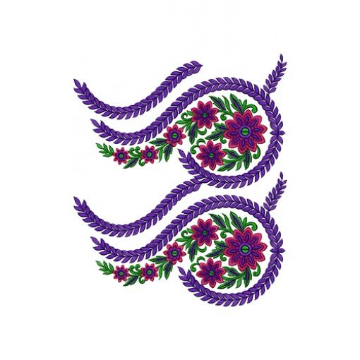 Floral Border Work Design 16285