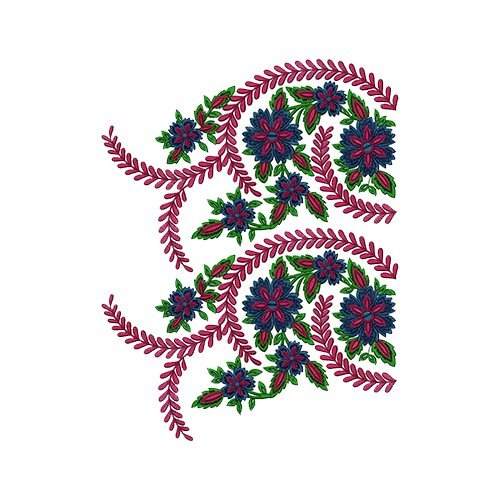 Fancy Embroidery Border Design 16287