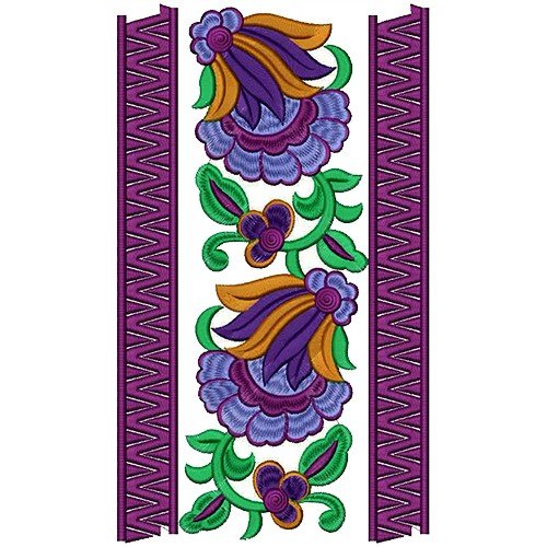 African Kaftan Border Embroidery Design 16436