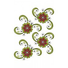 Traditional Saree Border Embroidery Design 16439