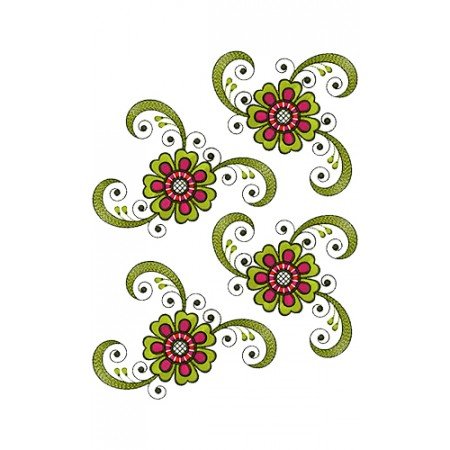 Traditional Saree Border Embroidery Design 16439