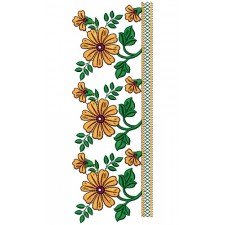 Fancy Big Border Embroidery Design 16448
